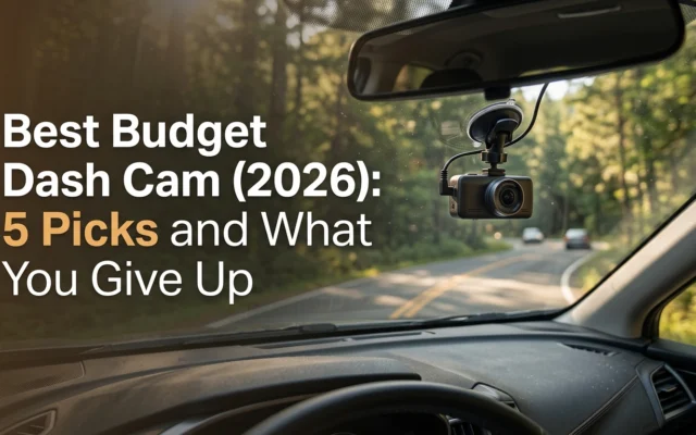 Five budget dash cam picks for 2026, highlighting affordable features and common trade-offs