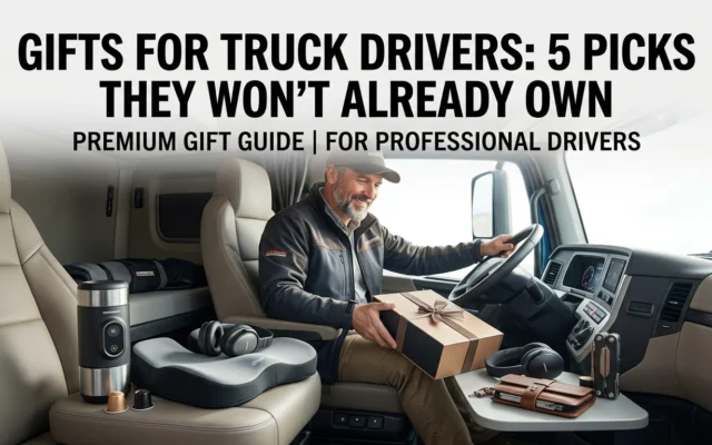 Unique gifts for truck drivers, featuring practical accessories for long-haul trips and everyday life on the road.