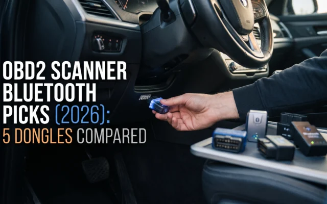 Five Bluetooth OBD2 scanner dongles compared in 2026 for car diagnostics and smartphone compatibility