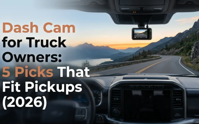 Five dash cam options for pickup truck owners in 2026, highlighting cameras suited to different truck setups
