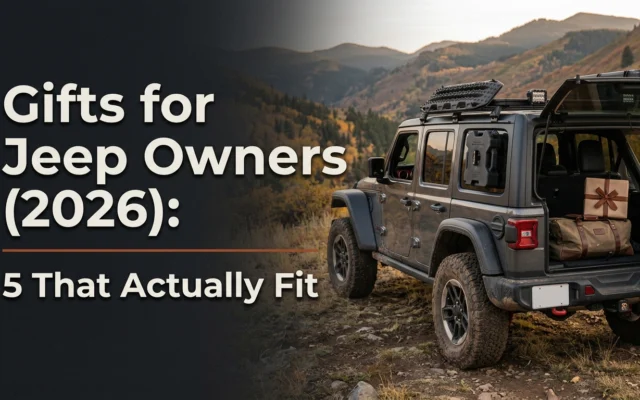 Gifts for Jeep owners featuring practical Jeep-compatible accessories and gear